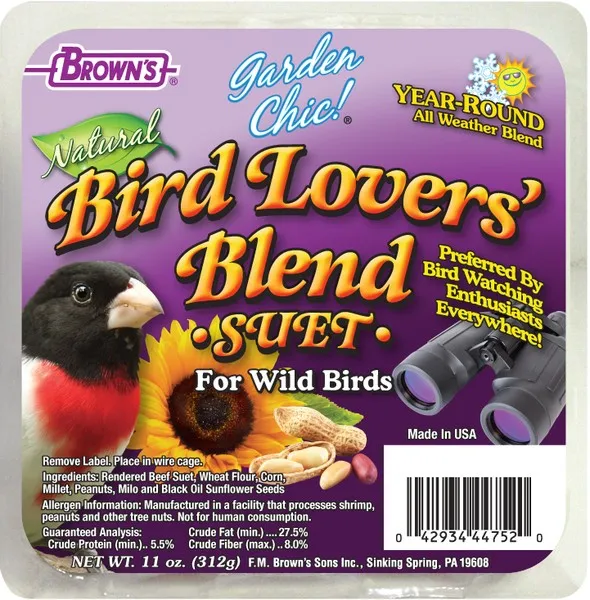11 oz. F.M. Brown Bird Lovers Blend Suet - Health/First Aid